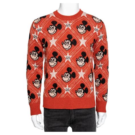 gucci mickey mouse crewneck|gucci crew neck sweater.